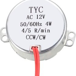 Synchronous Gear Motor AC/12V 4-5 RPM 50-60 Hz Electric Motor (38)