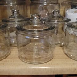 6 Glass Jars
