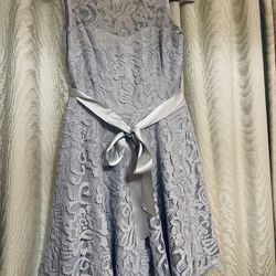 Gray Lace Dress- Medium