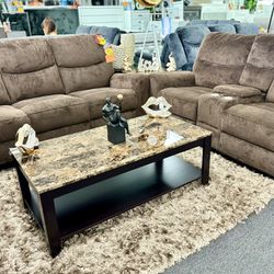 Weekend Deal Now💥Beautiful Brown Reclining Sofa&Loveseat On Sale $999 With Free 55 Inch Tv Weekend Deal Now💥Beautiful Brown Reclining Sofa&Loveseat 