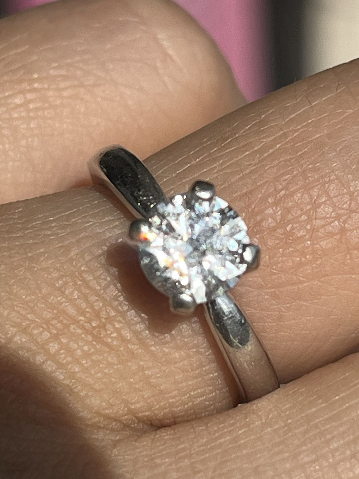 14k White Gold 1.3ct Best Quality Diamond