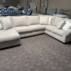 Tan Beige Sectional Couch