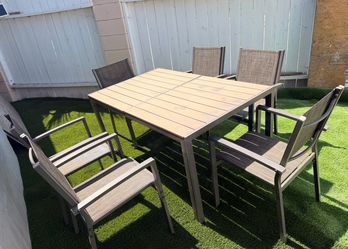 Metal aluminum patio set