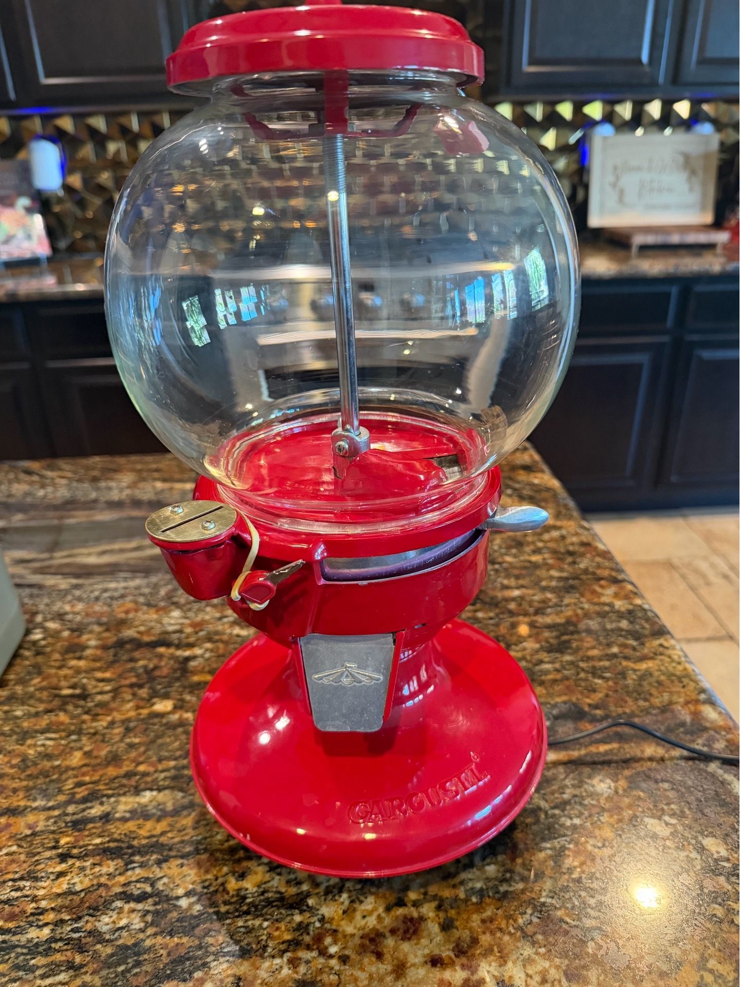 Retro Carousel Columbus Vending Gumball Candy Machine