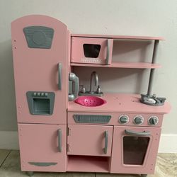 wooden play kitchen