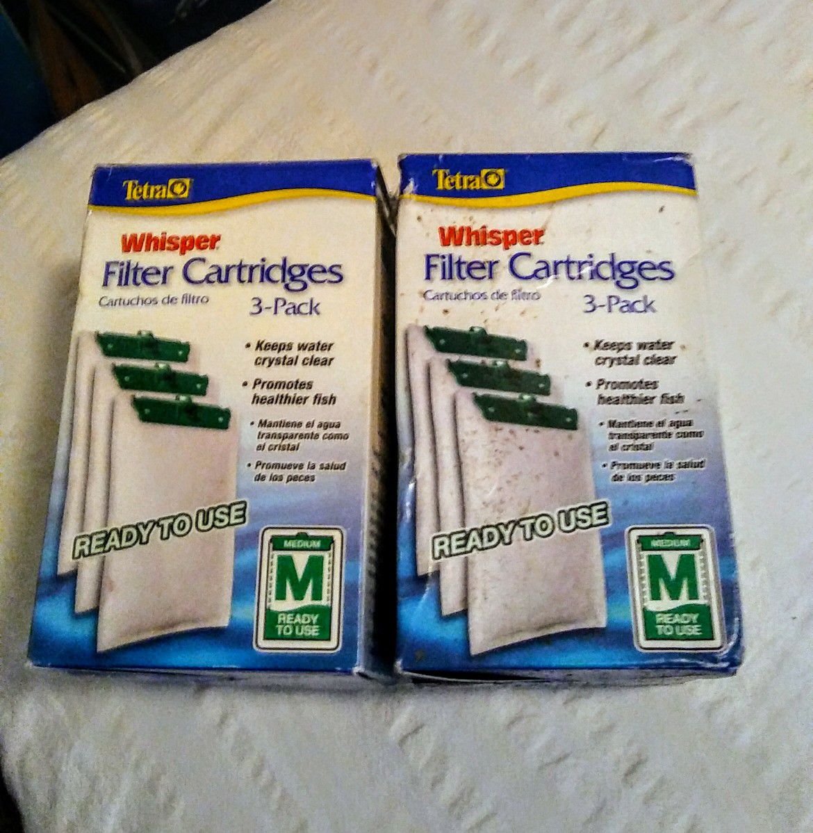 2 Boxes Tetra Whisper Filter Cartridges (3-Pack). Fish Aquarium