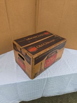 Old Chicago Lager Beer Vintage Cardboard Case