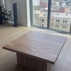 Square Wood Coffee Table