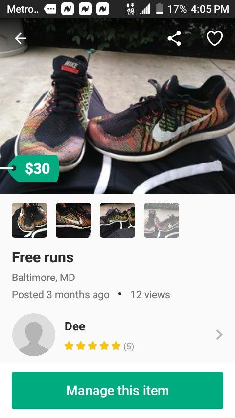 Free runs sz 10.5