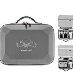 Mini 3 Case, Portable PU Leather Travel Bag Carrying Case Bag for DJI Mini 3 /Mini 3 Pro Drone Accessories with DJI Controller and Other Accessories