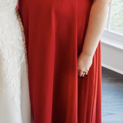 Red Bridesmaids Dress