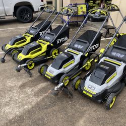 Ryobi Self Propelled Mowers W Weedeater Bundles $300 Each Firm 