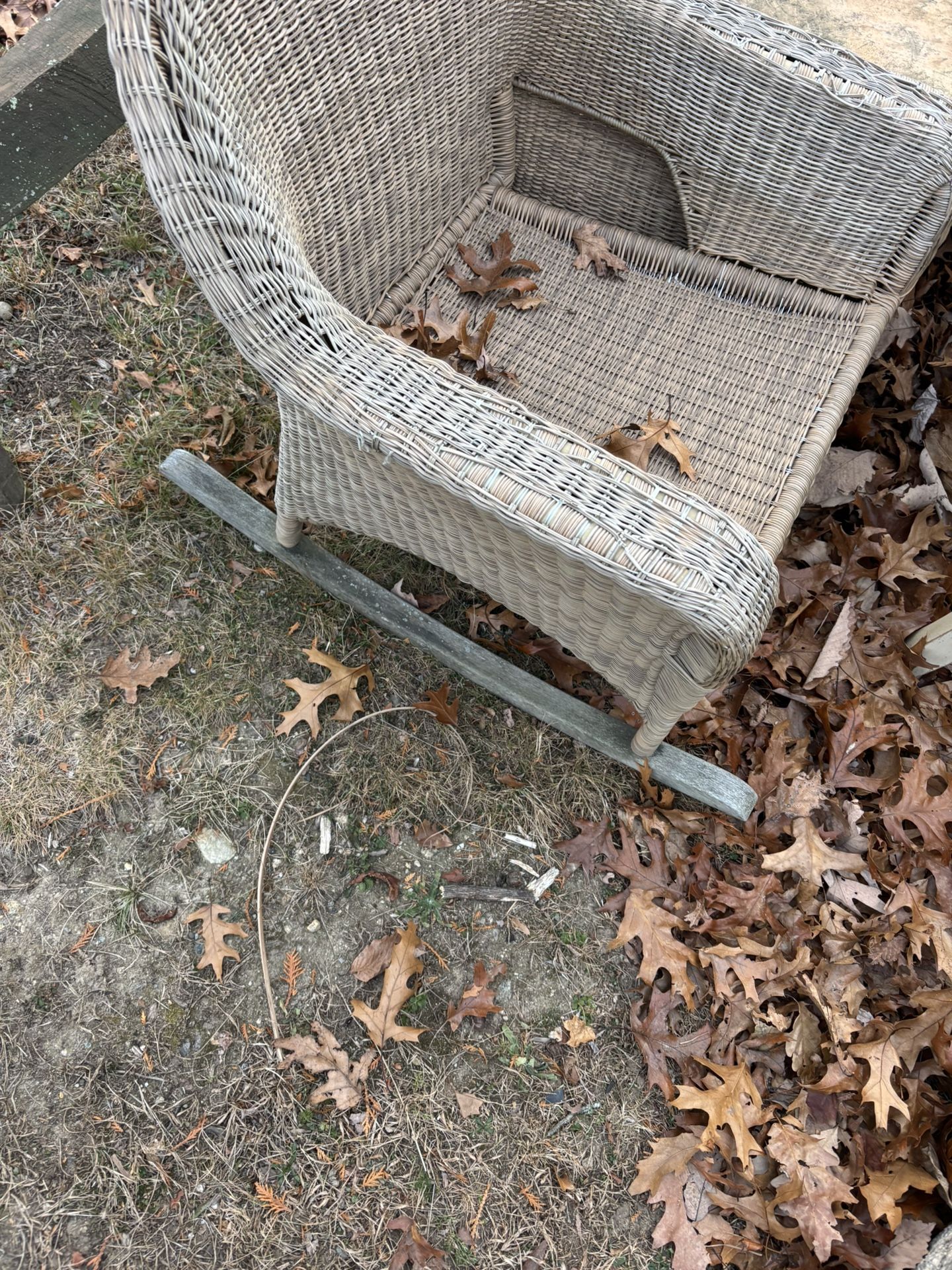 Wicker rocking chair