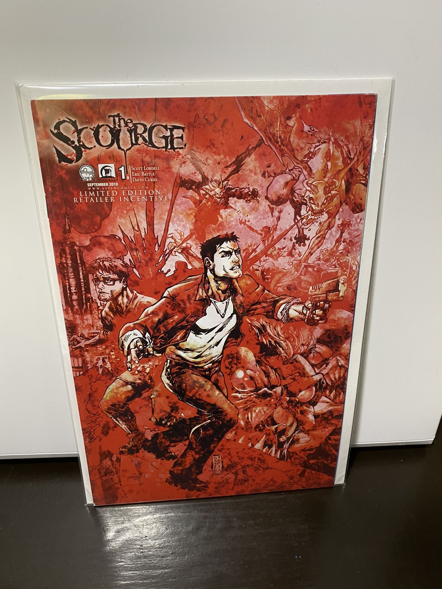 The Scourge #1 Cover D Limited Edition Retailer Incentive Aspen Comic NM-