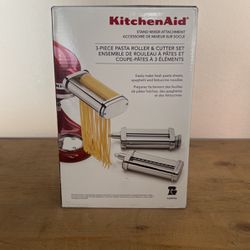 KitchenAid Stand Mixer Attachment 3 Piece Pasta Roller & Cutter Set