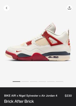 Bike Air x Nigel Sylvester x Air Jordan 4 size 10.5