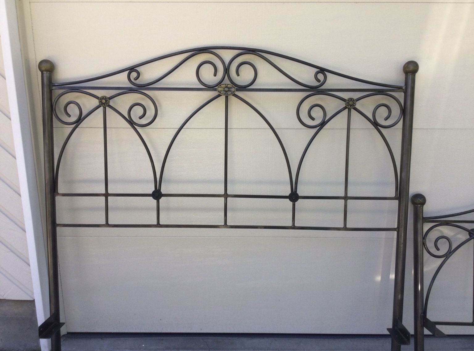 Iron Design Queen Size Custom Frame Head Board + Foot Board