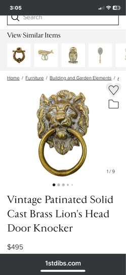Brass Lion Doorknocker
