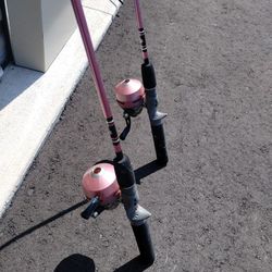 Identical Mint Condition Girl Fishing Poles