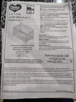 Delta 4-1 crib