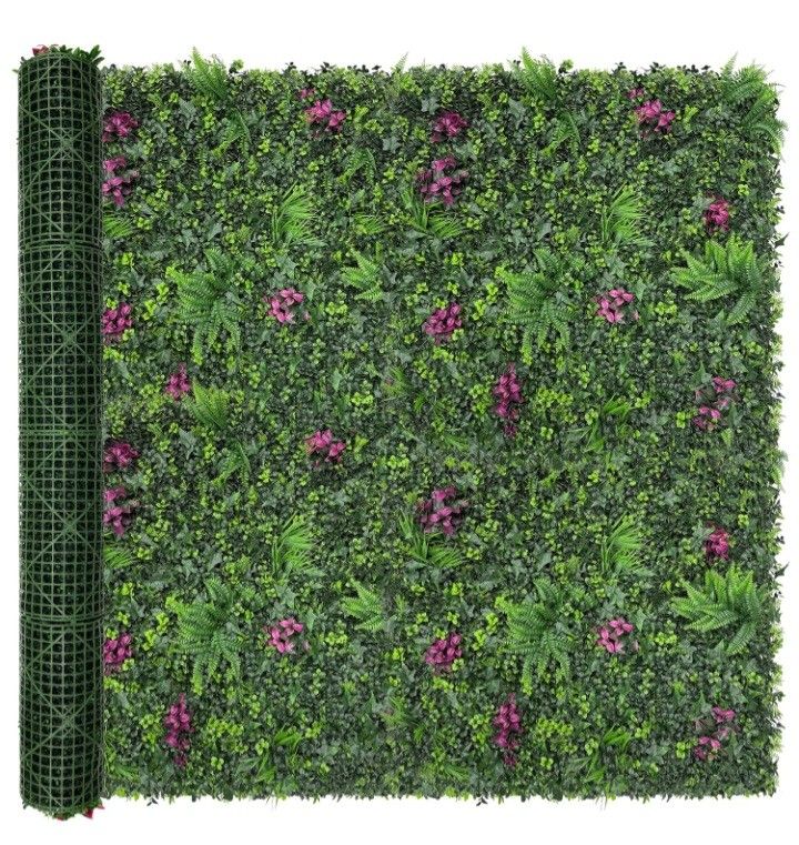 Greenery Grass Wall Boxwood Plant Roll: 72"x128"(64 SQFT with UV Resistant Green Leaves Faux for Interior Panel, Greenery Backdrop,Garden and Indoor O
