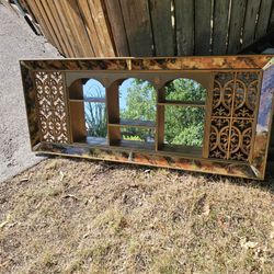 MCM Mirrored Shelf , Very Large 51" Wide X 22" TGreat Condition