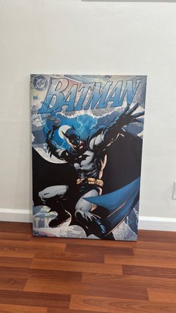 DC Batman Superman Iron man  Comic Art Canvas Print