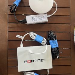 Fortinet FG-60D Firewall + FAP-221C Wireless Access Point (With Power Adapters)