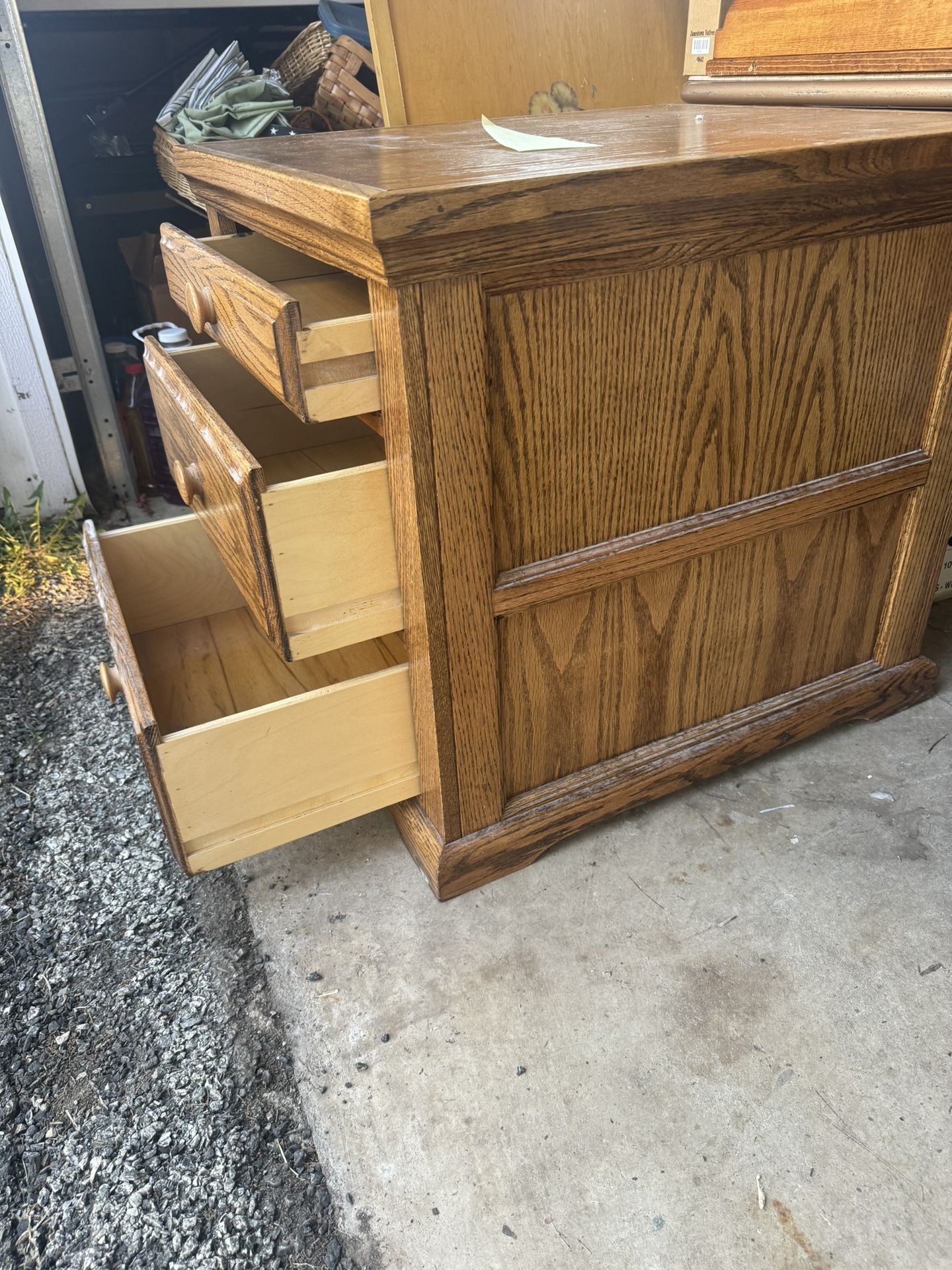 End Table /coffee Table With Three Draws