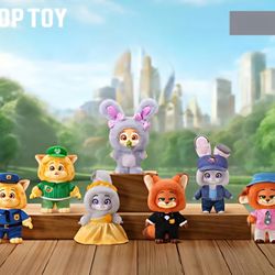 Miniso Toptoy Zootopia 2 New Journey Series Plush Keychain blind boxes