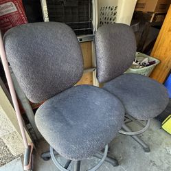 Stool Swivel Chairs  Used.. Both For $10