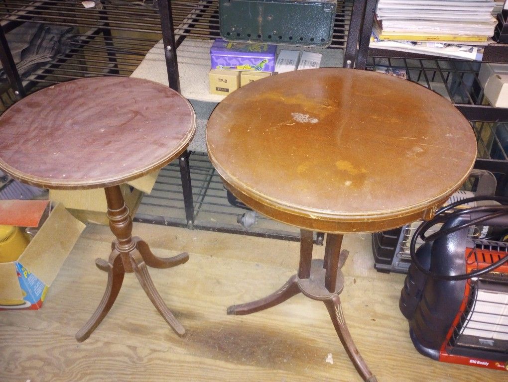 2 Antique Lamp Tables