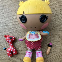 Lalaloopsy Littles Scribbles Splash Doll, Pet, & Paint Brush