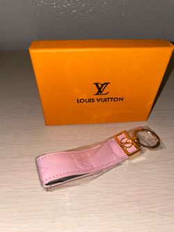 Pink LV Keychain