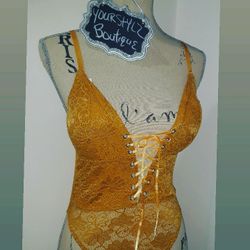 Lace Up Lingerie bodysuit
