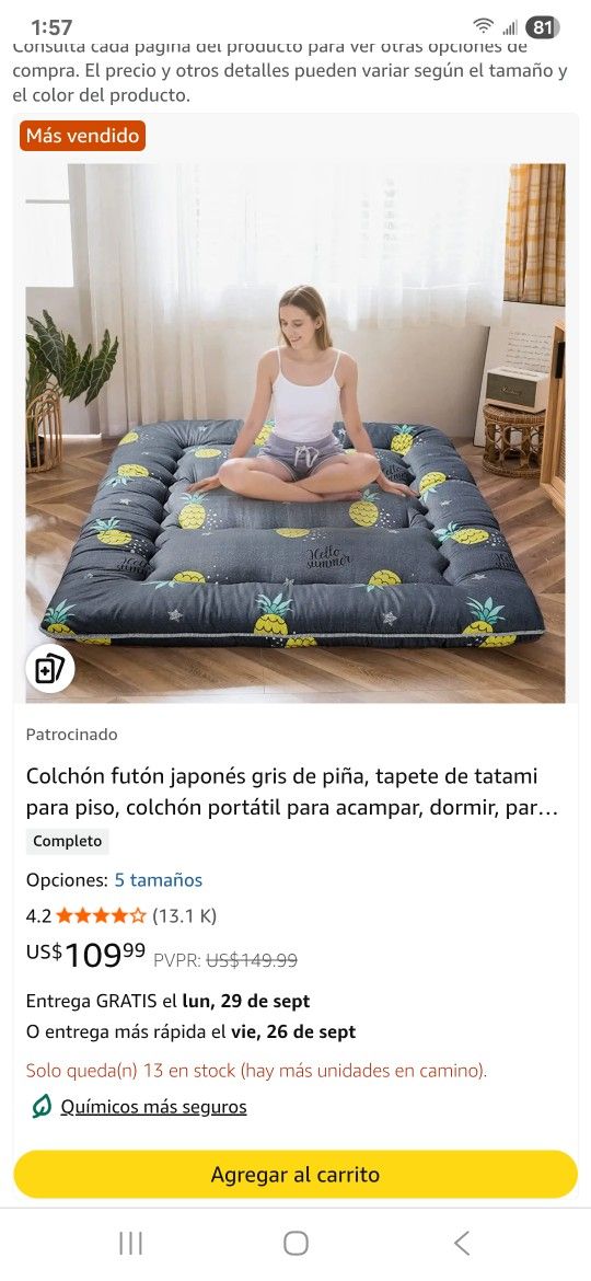 japanese futon floor mattress 