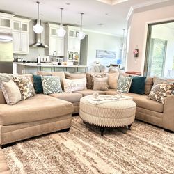 Large U Sectional Sofa With chaise 