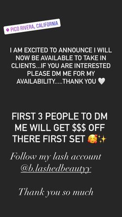 Message me for more information 🤗