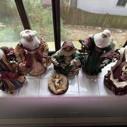 Paper Mâché Six Piece Nativity Set