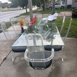 Glass Dining Table 