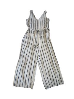 Madewell Striped Sleeveless Jumpsuit