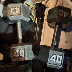 10, 15, 20, 25, 40 Hex Dumbells