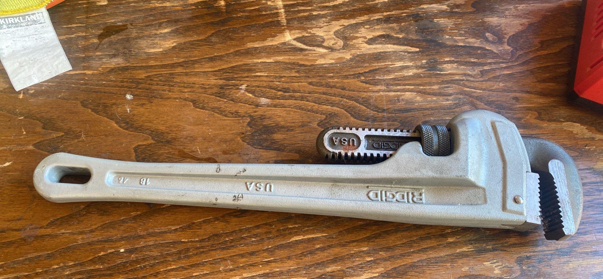 Ridgid 18” Aluminum Pipe Wrench