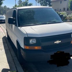 Van with Carpet Machine