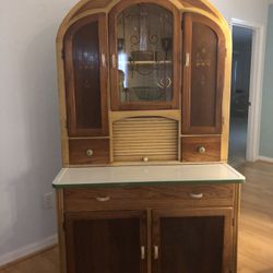 Antique Hoosier Cabinet 