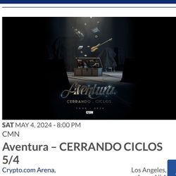 Aventura Concert Ticket
