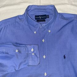 Ralph Lauren Blue Button Down Shirt