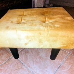 Velvet Ottoman Footstool
