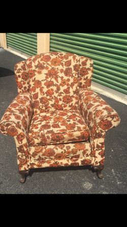 Sturdy wingback chair