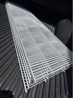 Metal shelves